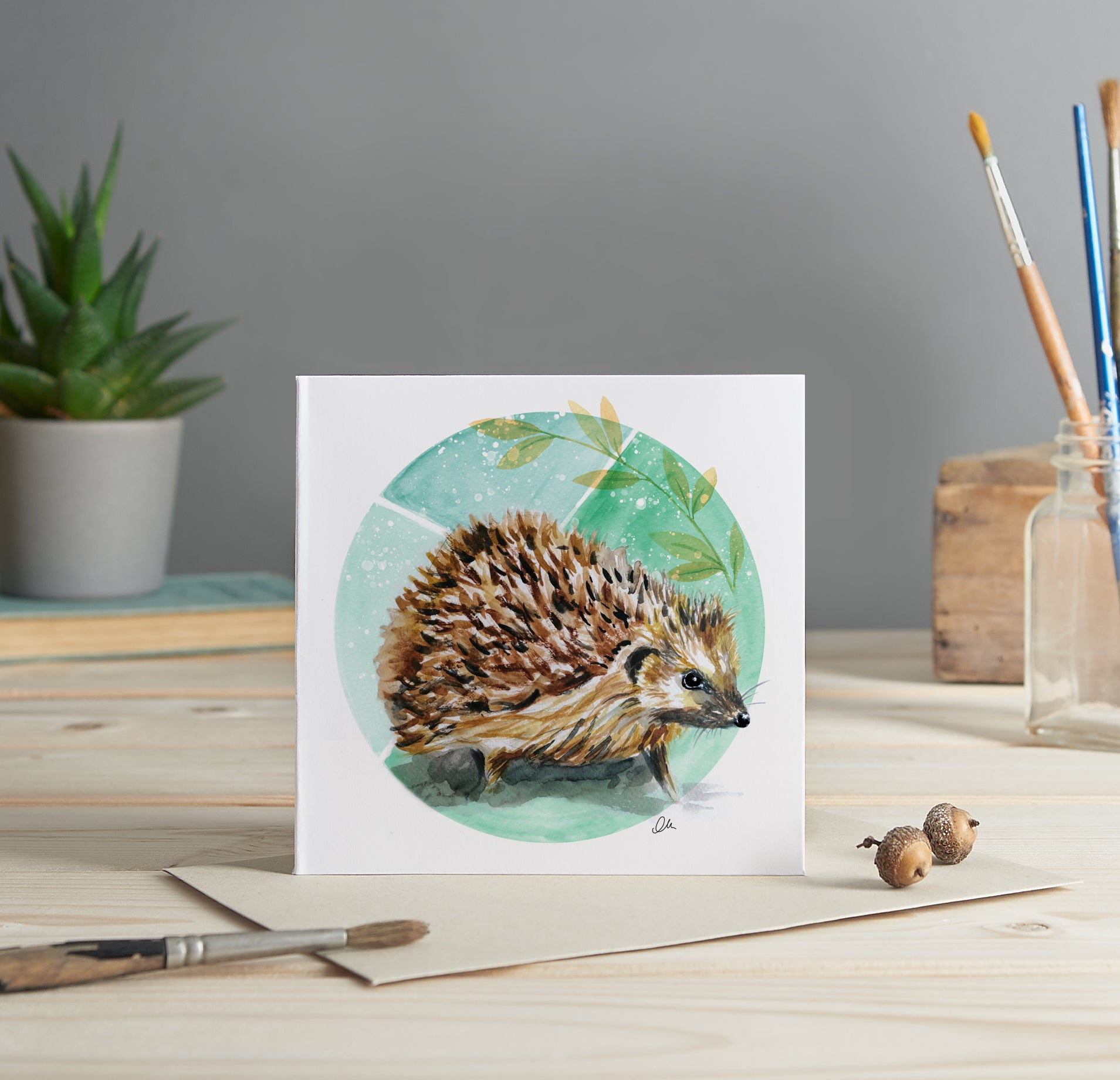 Hedgehog greeting card