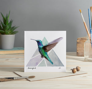 Hummingbird greeting card