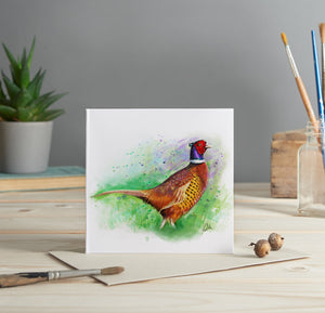 Pheasant greeting card