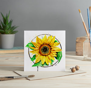 Sunflower greeting card
